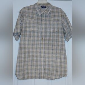 Patagonia Mens Shirt Lightweight Outdoor Short Sleeve X Large Plaid